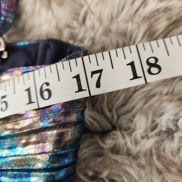 Free People Sabina Musáyev‎ Burnished Metal Pleated Laminate Dark Silver Set XL - Picture 14 of 16